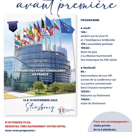 Save the date 126e congrès des juges consulaires